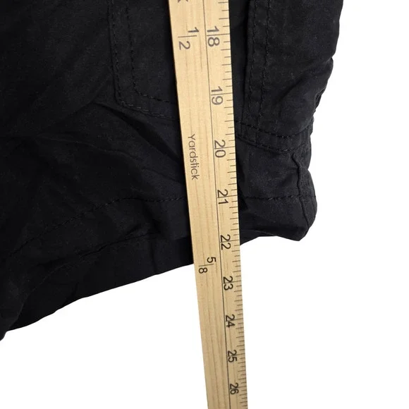 Plugg Black Mid Rise Flat Front Utility Hiking Outdoor Men's Cargo Shorts 38 - Picture 6 of 6